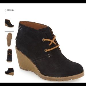 sperry wedge ankle boots